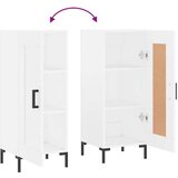 vidaXL Komoda bela 34,5x34x90 cm inženirski les | Shoptok.si