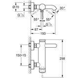 Grohe enoročna armatura za kad/tuš Essence (33624GL1) | Shoptok.si