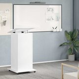  Govornica s kotačima i ladicom bijela 55 x 55 x 107 cm drvena | Eponuda.ba