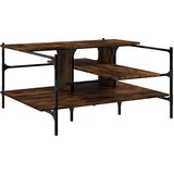 vidaXL Stolić za kavu boja hrasta 100x100x48 5 cm konstruirano drvo | shoptok.hr