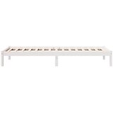  Okvir kreveta bez madraca bijeli 100x210 cm masivna borovina | Eponuda.com