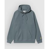 Carhartt WIP Chase Pulover s kapuco cozy blue / gold | Shoptok.si