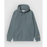 Chase Pulover s kapuco cozy blue / gold