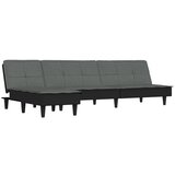 Maison Chic Raztegljiv kavč - Raztegljivi divan L oblike temno siv 255x140x70 cm tkanina, (21729404) | Shoptok.si