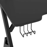 vidaXL igraći stol s nogama u obliku slova Y crni 110 x 60 x 75 cm | shoptok.hr