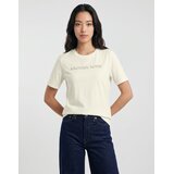 Michael Kors Majice s kratkimi rokavi MK SHDW EMBSSED LOGO TEE Bež | Shoptok.si