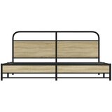  Metalni okvir kreveta bez madraca boja hrasta sonome 200x200 cm | shoptok.hr