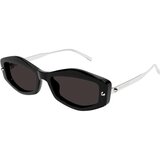 Alexander Mcqueen AM0482S 001 ONE SIZE (55) Črna/Siva Cene