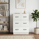  Ormar s ladicama Bijela 66 x 34 5 x 87 cm Konstruirano drvo - Bijela Cijene