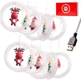 LED Zavjesa s Figuricama Toplo Bijela 3m 125 LED-ica | shoptok.hr