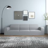 Maison Chic Prevleka za zunanjo pohištvo - Raztegljiva prevleka za kavč štirised siva poliester jersey, (21795726) | Shoptok.si