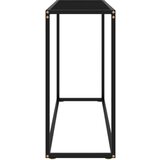  Konzolna mizica črna 100x35x75 cm kaljeno steklo, (20818222) | Shoptok.si
