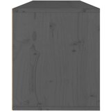  Zidni ormarić sivi 100 x 30 x 35 cm od masivne borovine | shoptok.hr