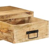 vidaXL Stenska TV omarica 80x30x19 cm trden robusten mangov les | Shoptok.si