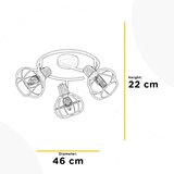  ONLI - Spot svetlo GINGER 3xE14/6W/230V prečnik 46 cm | Eponuda.com