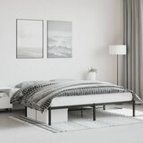 Metalni okvir za krevet crni 180x200 cm | Shoptok.si