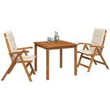  3-dijelni vrtni blagovaonski set Prirodna Čvrsto drvo akacije | shoptok.hr