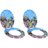  WC daska 2 pcs Duboko plava 44 x 38 cm MDF ploča | shoptok.hr