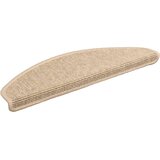  Prostirke za stepenice 15 kom 65x21x4 cm svijetlo bež poluokrugle velike | shoptok.hr