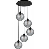 Brilagi LED Luster na sajli RETRO GLASS 5xE27/60W/230V crna/zadimljena siva Cene