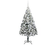 vidaXL Umjetno božićno drvce s 300 LED svjetlima Zelena 180 x 115 cm | shoptok.hr