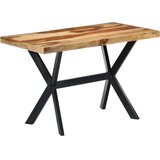  Blagovaonski stol od masivnog drva akacije 120 x 60 x 75 cm - Smeđa 120 x 60 x 75 cm 1 | shoptok.hr