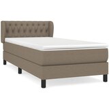 Maison Chic Box spring postelja - Vzmetna postelja z vzmetnico taupe 90x190 cm blago SL7200, (21886584) Cene