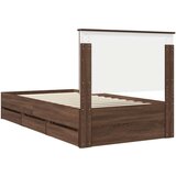  Okvir za krevet Smeđi hrast 100 x 200 cm Inženjersko Drvo | shoptok.hr