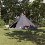 vidaXL Obiteljski tipi šator sivi i narančasti vodootporan za 12 osoba | shoptok.hr