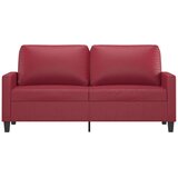 vidaXL Dvosed vinsko rdeč 140 cm umetno usnje | Shoptok.si