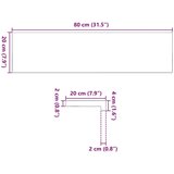 vidaXL Prozorske klupice 2 kom 80x20x2 cm netretirane masivne hrast | shoptok.hr