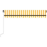  Tenda na ručno uvlačenje 350 x 250 cm žuto-bijela | shoptok.hr