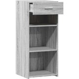 vidaXL Komoda siva sonoma 40x42,5x93 cm inženirski les | Shoptok.si
