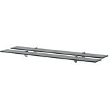 Zidne police 2 kom staklene 100 x 10 cm 8 mm | Eponuda.com