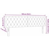  LED glava kreveta s LED trakama Tamnozelena 180 cm Baršun | shoptok.hr