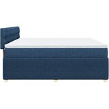  Krevet s oprugama i madracem plavi 200 x 200 cm od tkanine | shoptok.hr