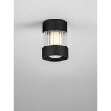 Nova Luce Mat črna aluminijasta LED zatemnitvena stropna svetilka s steklenim senčilom Glovia – | Shoptok.si