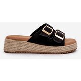 Boto Women's black sandals with braided eco suede Zaloemi | Shoptok.si