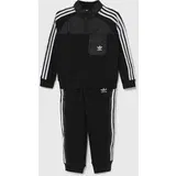 Adidas Otroška trenirka CREW SET HZ črna barva, IY4818