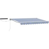  Električna retraktabilna tenda Plava i bijela 3 x 2 5 m - Plava i bijela Bijeli 3 x 2 5 m | shoptok.hr