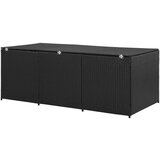  Kutija za pohranu od poliratana 180 x 90 x 70 cm crna | shoptok.hr