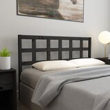  Uzglavlje za krevet crno 165,5 x 4 x 100 cm od masivne borovine | shoptok.hr