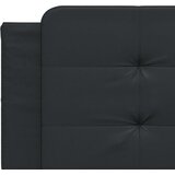  Postelja z vzmetnico črna 160x200 cm umetno usnje | Shoptok.si