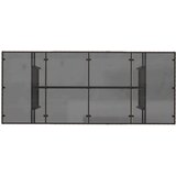  Vrtni stol sa staklenom pločom smeđi 190x80x75 cm od poliratana | shoptok.hr