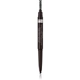 Rimmel London Brow This Way svinčnik za obrvi s krtačko 2v1 odtenek 004 Soft Black 0,25 g | Shoptok.si