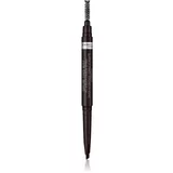 Rimmel London Brow This Way svinčnik za obrvi s krtačko 2v1 odtenek 004 Soft Black 0,25 g