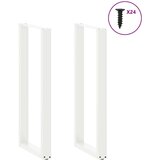  Noge stolića za kavu U-oblika 2 kom bijele 50x(110-111)cm čelik | shoptok.hr