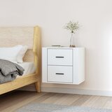 vidaXL Stenska nočna omarica bela 50x36x47 cm Cene