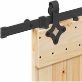  Klizna vrata NARVIK Prirodna i crna 70 x 210 cm (213,5 cm) | shoptok.hr