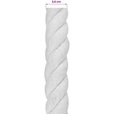  Konop Bijelo 3,6 x 3,6 x 2500 cm Pamuk | shoptok.hr